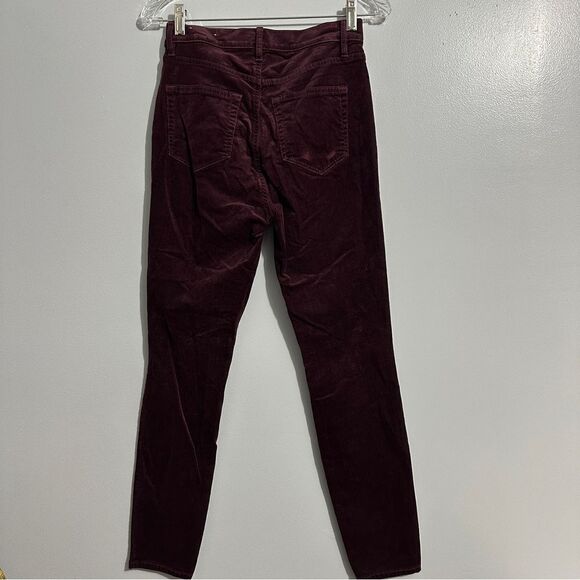 Loft eggplant color skinny corduroy size 25/0 - Picture 3 of 6